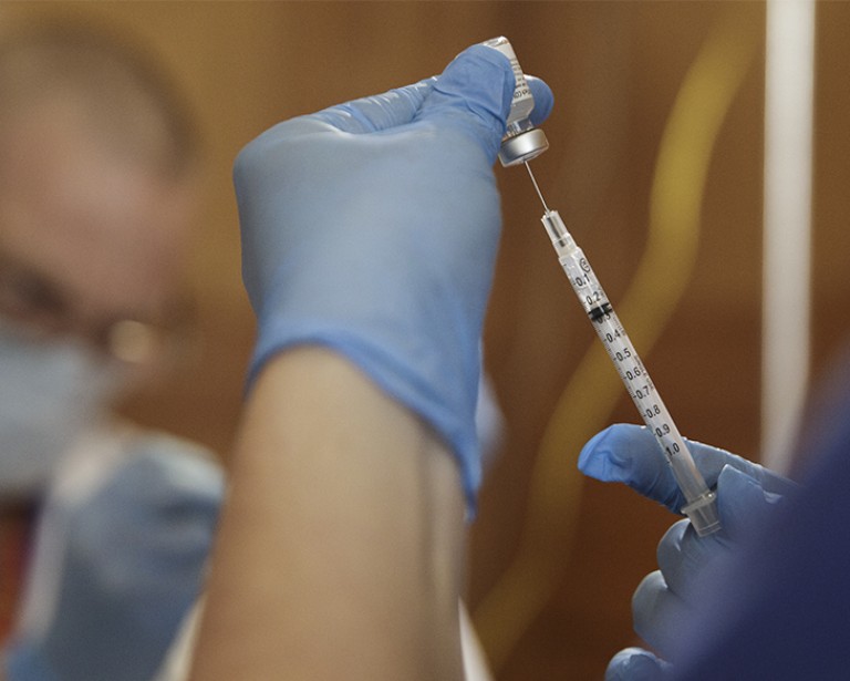 Image of a COVID vaccine
